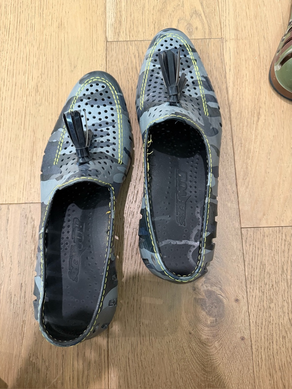 Floafers Camouflage Tassel Loafers - Gray/Black